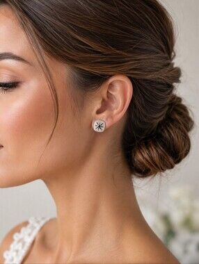 925 Sterling Silver Star Stud Earrings